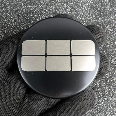 Hub cover Car Sticker Exterior Modification Metal - galaxy-original-standard-matte-black-4-pieces