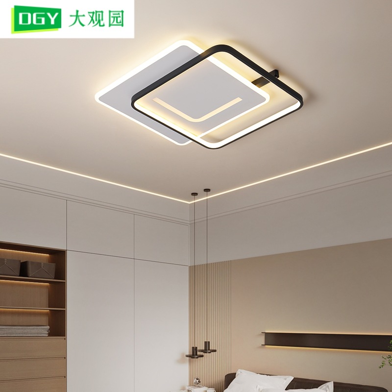 Gran vista jardín lámpara de techo luminaria moderna minimalista dormitorio estudio cálido comedor nórdico minimalista sala de estar lámpara principal 448L