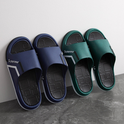 Men's thick-soled slippers for outdoor wear, summer beach couples, comfortable home slippers, women's home wear-resistant bathroom Korean version