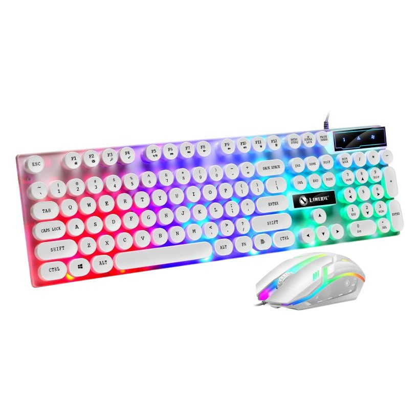 Limei GTX300 панк ретро клавиатура с подсветкой игры USB Проводная подвеска клавиатура мышь костюм EBAY AliExpress