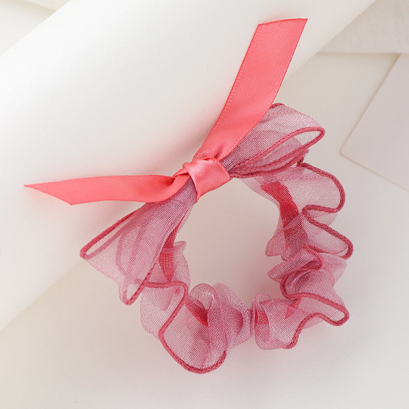 Yarn Bow Hair Rope display picture 4