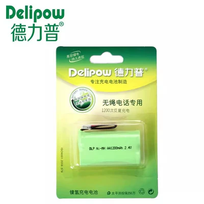 Delip Ni-MH rechargeable battery 2.4V/3.6V cordless phone special sub-mother machine combination battery (Hibrid akkumulyator batareyaları) - 24v-aa1200mah