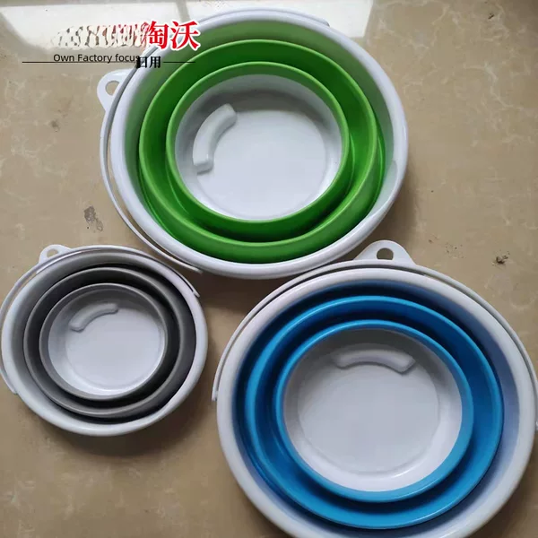 Factory Wholesale Portable Folding Bucket Plastic Car Bucket Children Outdoor Travel Multifunctional Bucket