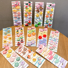 Children's small rubber band is cute and does not hurt the hair. Cartoon baby girl's small chirped hair tie small internet celebrity thumb hair band