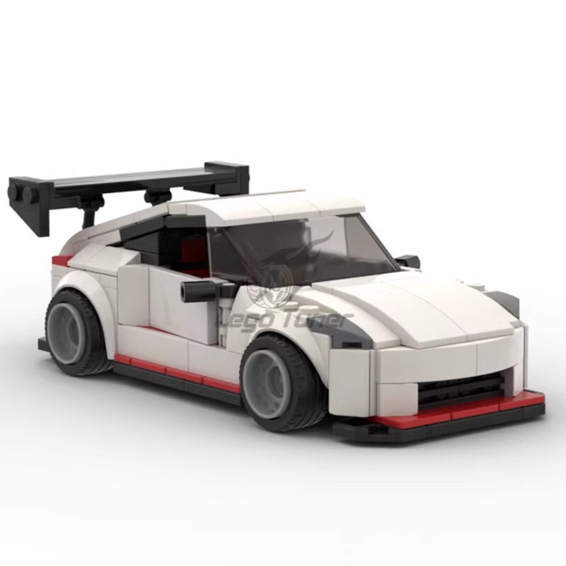 Compatible with Lego Moc-91016 Nissan 350Z Racing Car Model, Cross-Border Hot-Selling 8-Piece Car Toy Set Compatible with Lego Moc-91016 Nissan 350Z Racing Car Model, Cross-Border Hot-Selling 8-Piece Car Toy Set