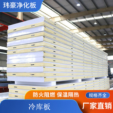跨境可供B1B2聚氨酯冷库板阻燃保温各种规格冷冻保温材料冷库板