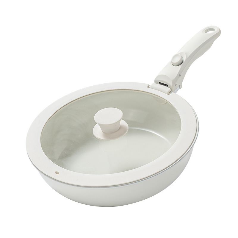 Nuevo mango desmontable antiadherente conjunto de olla de cerámica casera olla de leche de cerámica conjunto completo eléctrico universal