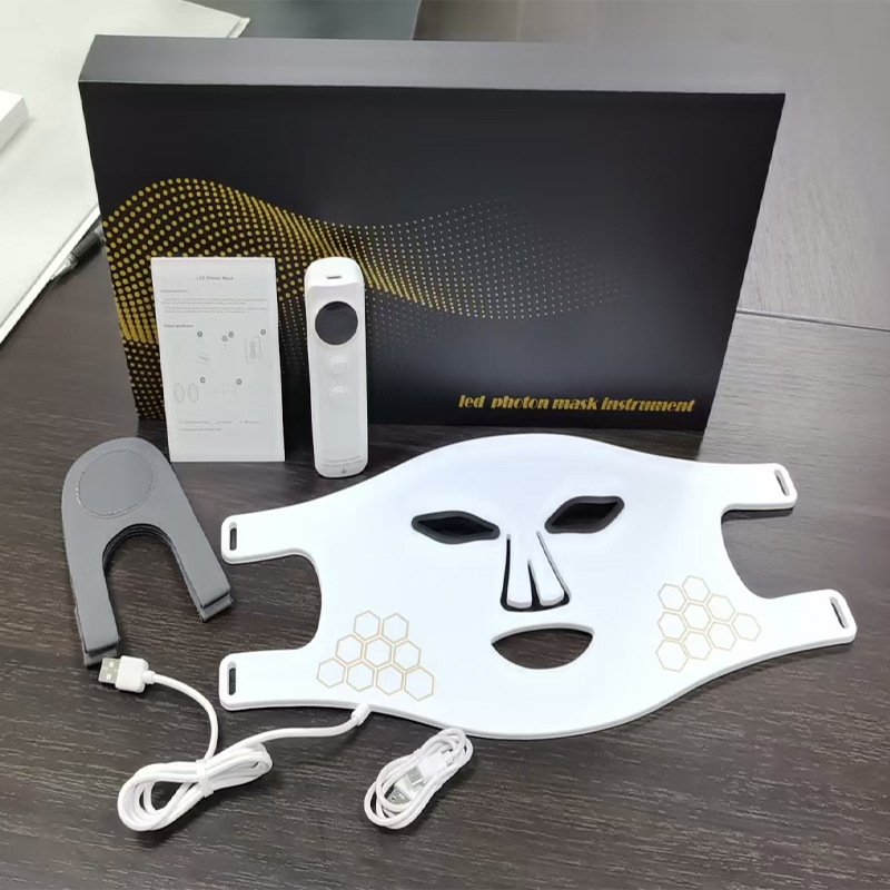 Nuevo Dispositivo de Máscara Fotónica Transfronterizo, Dispositivo de Rejuvenecimiento de la Piel para el Hogar, Dispositivo de Máscara LED Infrarroja, Fabricante de Dispositivos de Belleza con Espectro Facial