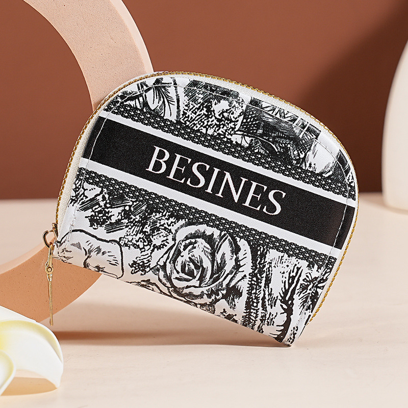 Nuevo tarjetero con cremallera para mujer, exquisito tarjetero de tarjetas múltiples de alta gama, versión coreana de monedero corto y pequeño