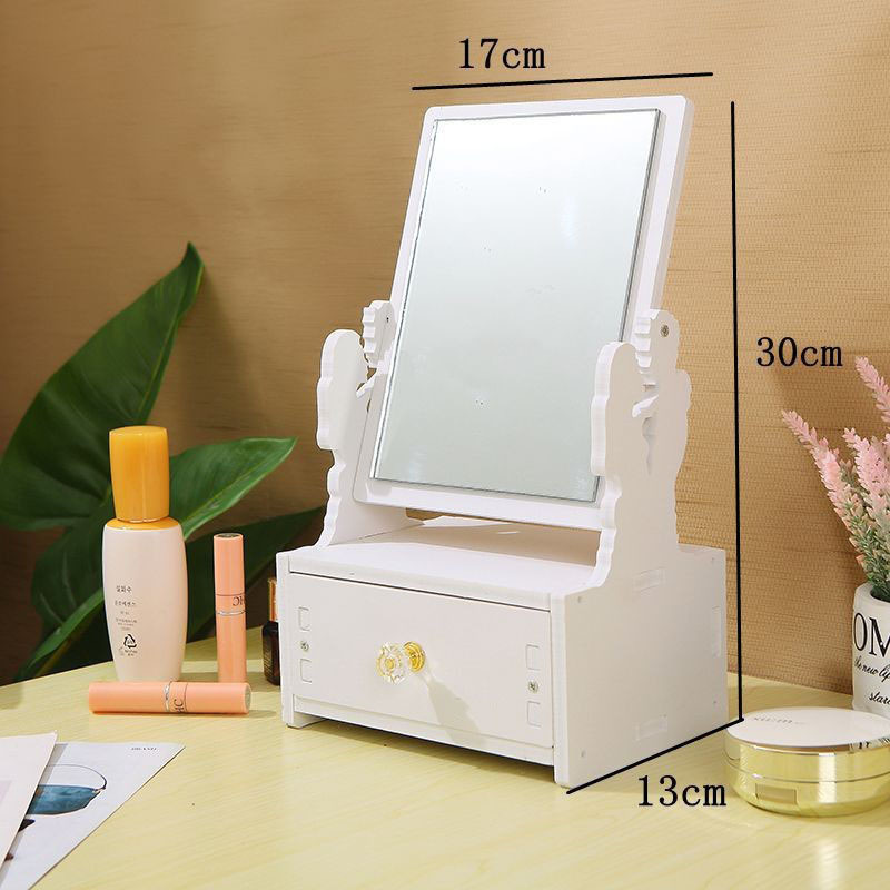 Espejo espejo de maquillaje tocador espejo de tocador escritorio de escritorio hogar dormitorio de estudiantes simple red de Internet nube espejo grande