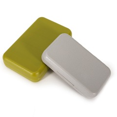 Cross-border green plastic hair hook box, multi-purpose fly fishing lure storage box, portable ABS double-layer fly fake bait box