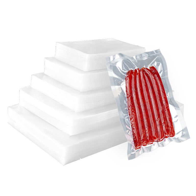 Bolsa de vacío de nailon spot al por mayor bolsa de vacío brillante de alimentos bolsa de almacenamiento fresco de succión bolsa de embalaje de plástico impresión