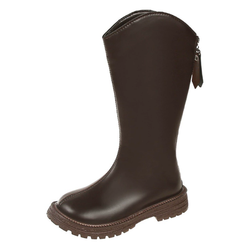 Детская обувь для девочек, зимние детские сапоги, весенне-осенняя детская обувь, детские высокие сапоги, новые высокие сапоги для девочек 2025 года, сапоги на флисовой подкладке