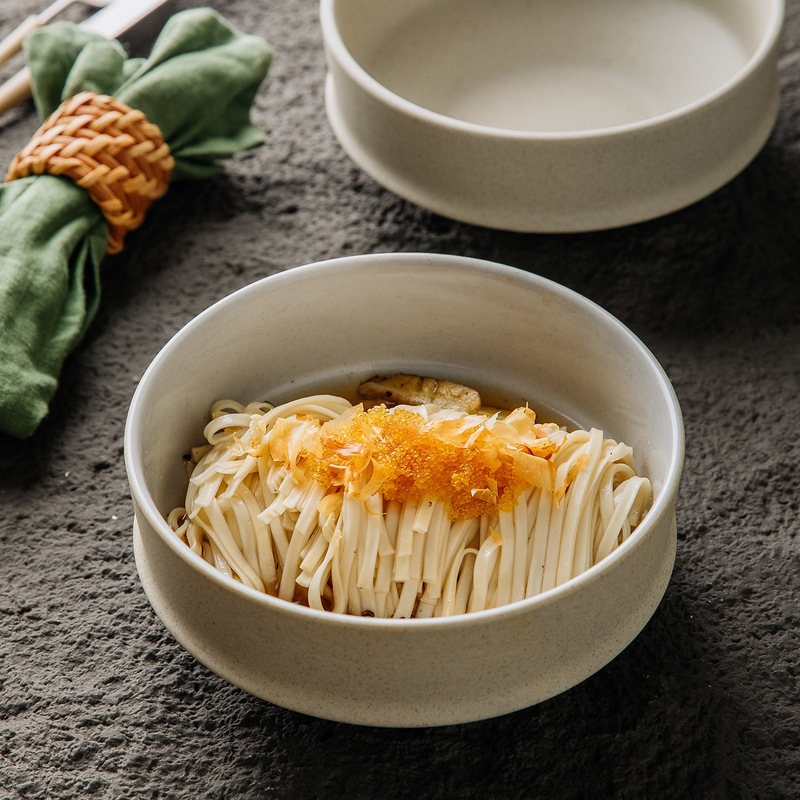 简约复古风陶瓷碗汤碗圆碗饭碗喝粥碗酸奶燕麦碗早餐碗小吃凉菜碗|undefined
