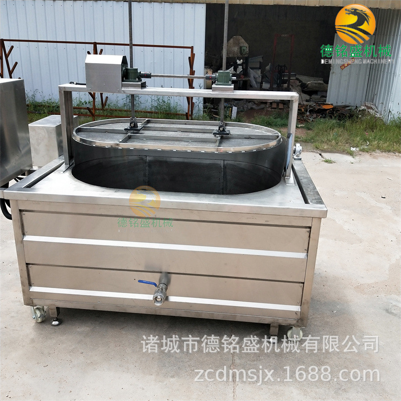 邵武炸麻辣香酥鱼皮油炸锅 鱼鳔鱼肚油炸机 电加热炸鱼杂油炸锅