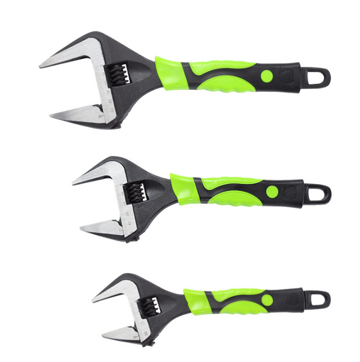 Fabricante vanadon acero grande llave abierta llave ajustable manual