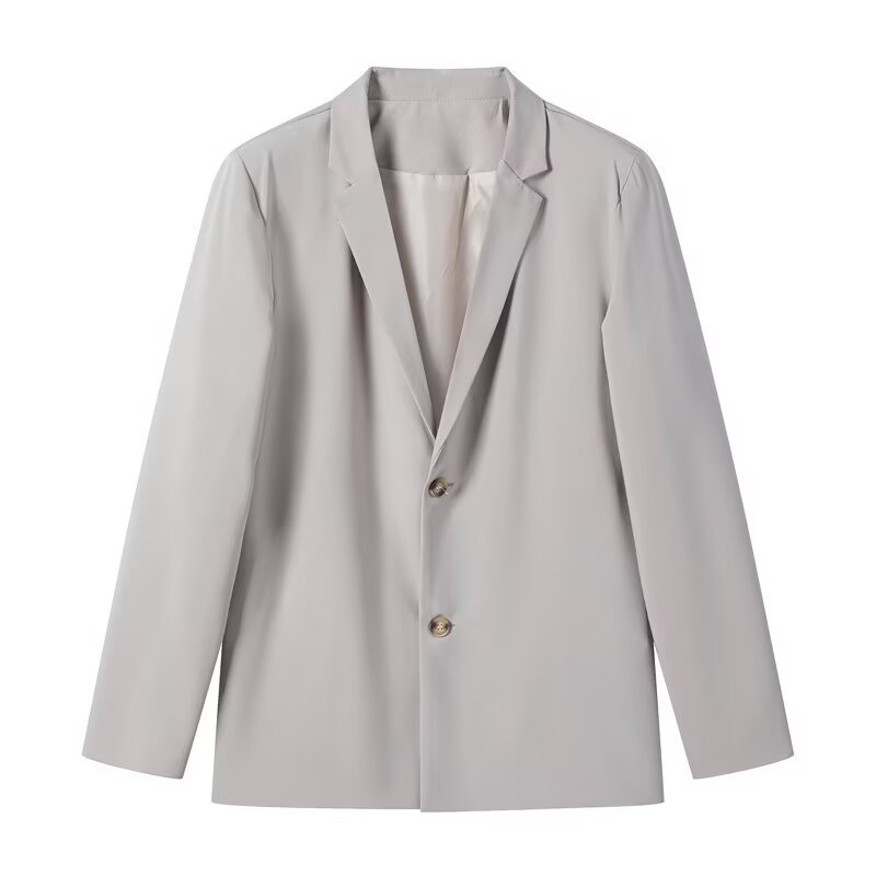 2026 chaqueta de moda coreana para hombres guapo suelto estilo de Hong Kong chaqueta de traje para hombres primavera y otoño traje casual universal