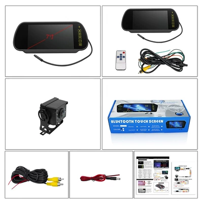 Car display – camera - 7inch-rearview-mirror-12v-new-bus-camera-wired-version