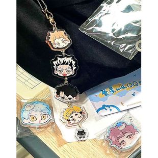 Volleyball Boy Keychain Acrylic School Bag Pen Box Pendant Gift for Friends and Besties Good-Looking Hinata Hyuga
