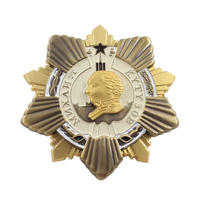 Replica of the Soviet Kutuzov Medal, Two-Color Electroplating Process, Vintage Enamel Commemorative Badge Collection Pin (Yaxa sancaqları) - b08-02-c04e-30-4-3