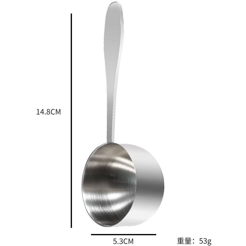 Acero inoxidable café leche té utensilios de cocina cuchara cuantitativa cuchara de polvo cuchara de condimentos herramientas de cocina de horneado cuchara cuantitativa