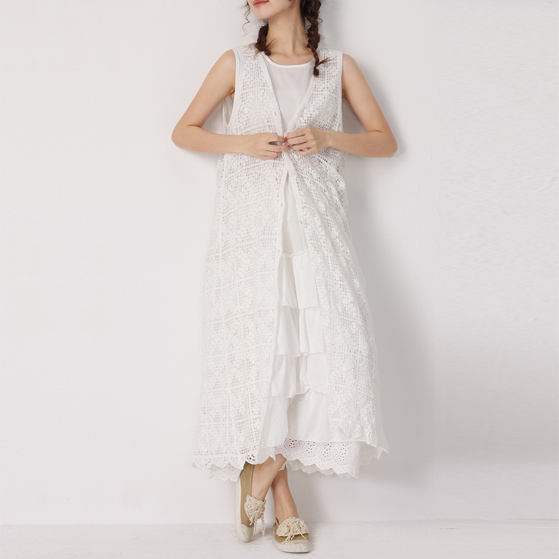 クロスボーダーの女性の甘い森の女性の減齢の純色の袖なしのケーキのスカートはゆったりしています。