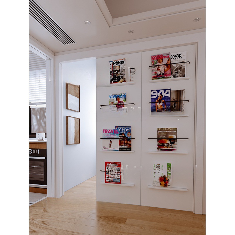 谷仓门卫生间门推拉门厨房门无下轨幽灵门隐形门实木书架门悬浮