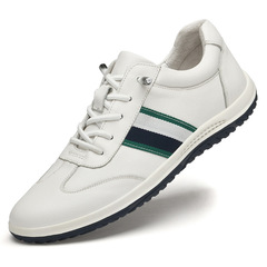 2023 Top Layer Cowhide Men's Sports Shoes Lightweight Summer Breathable Comfortable Genuine Leather Casual Shoes Running Leather Shoes 