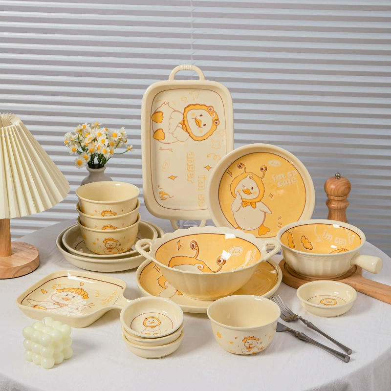 Brand high quality cute cream set, ceramic tableware, wholesale