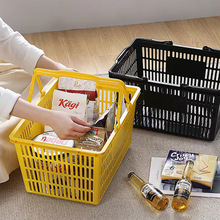超市购物篮子手提脏衣篮洗澡篮浴室便利店零食店野餐篮塑料收纳筐