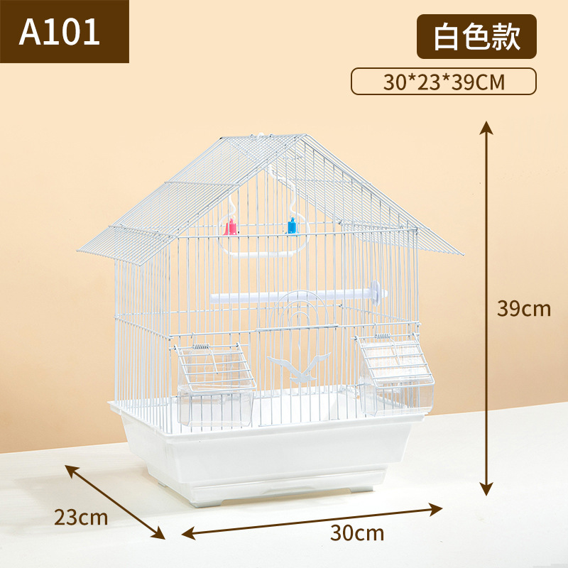 Jaula de Cría para Loros Talla S, de Metal, Portátil, para Hogar