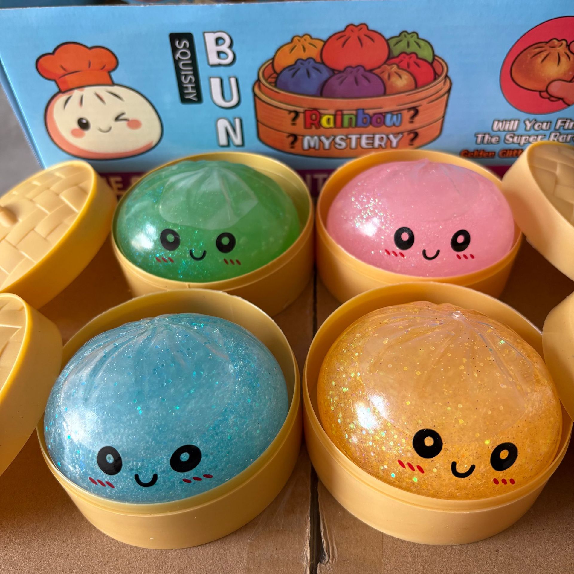 Bollos de bolos de pop transfronterizos, pellizco de pellizco, descompresión de bolos de simulación suaves, forma de bolos de imitación encantadora, interesante, no pegajoso, alivio de la aburrimiento.
