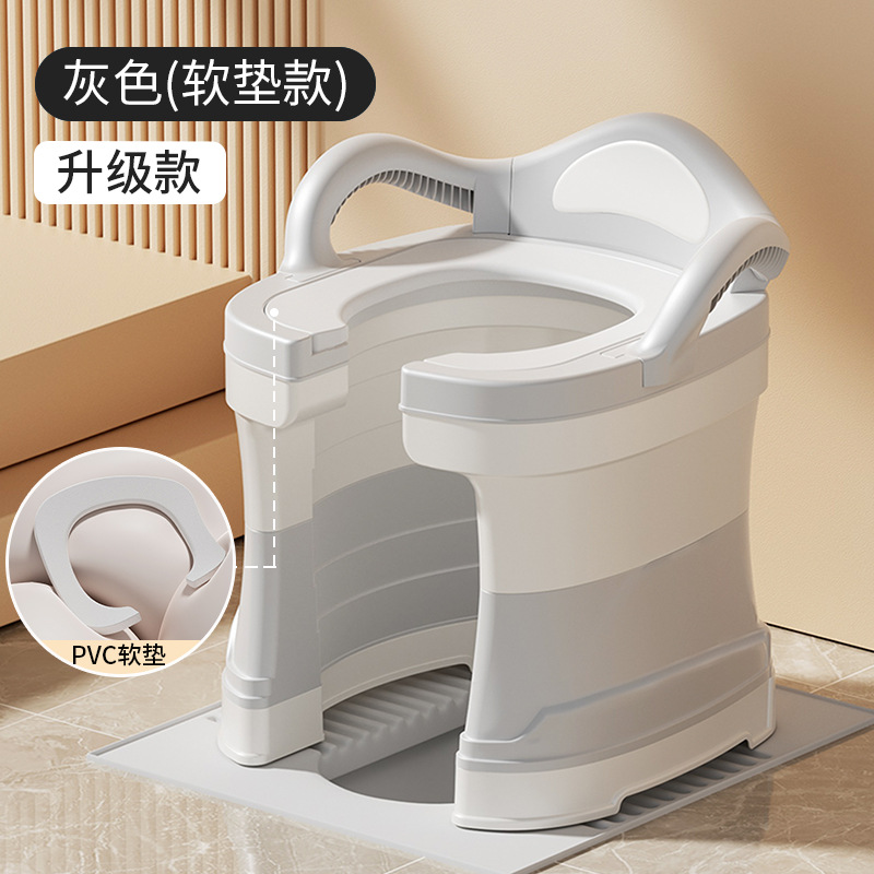 Silla Inodoro Portátil para Baño de PP Antideslizante para Ancianos y Embarazadas image 10