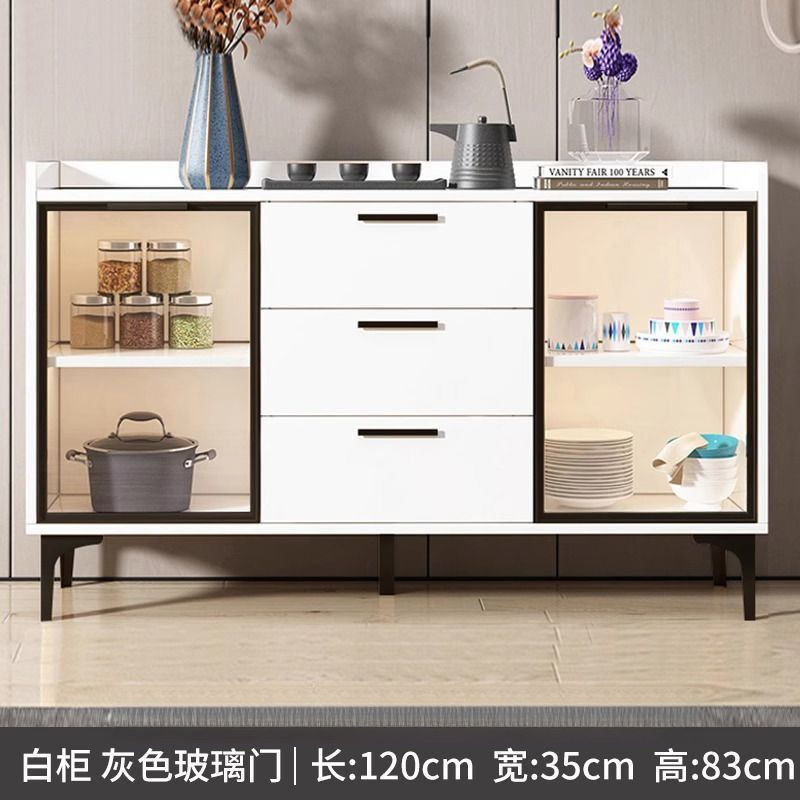 Gabinete de comedor moderno simple contra la pared armario de almacenamiento armario de almacenamiento sala de estar armario de almacenamiento de lujo ligero armario de microondas armario de té armario de vino