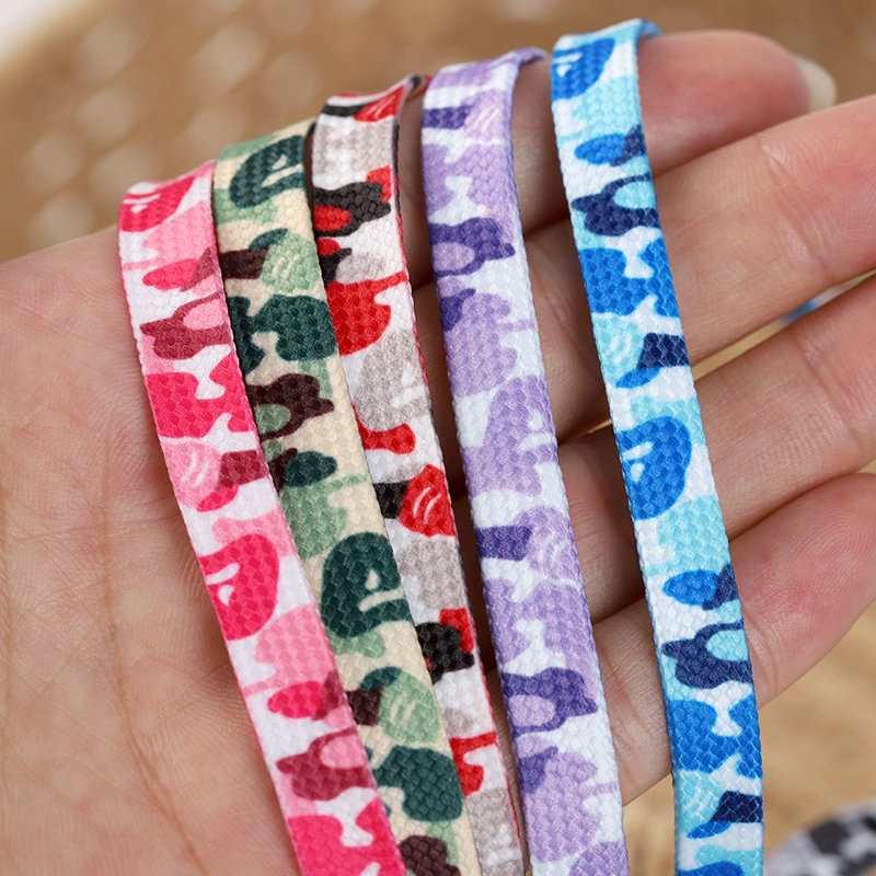 Камуфляжные шнурки для мужчин и женщин с 1970 брезентовые туфли AJ1AF1 Air Force One DUNK термопереносные шнурки