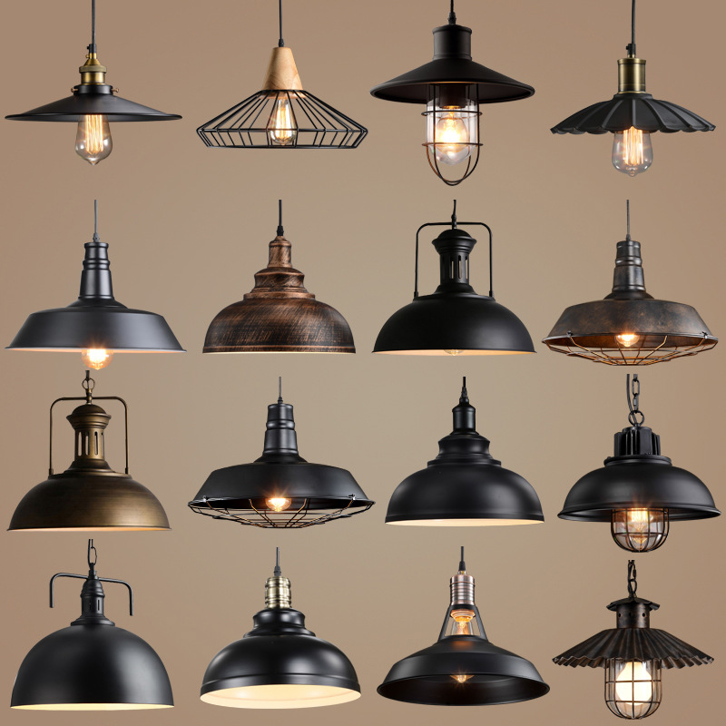 Retro industrial decoración de viento candelabro restaurante oficina café bar tienda simple lámpara de lámpara comercial