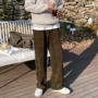 加厚宽松拖地直筒休闲裤