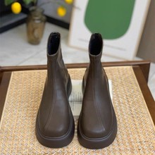 英伦风时装短靴女秋冬单靴2025新款秋季松糕厚底马丁靴瘦瘦靴子