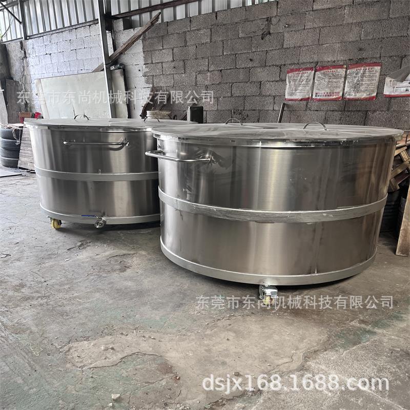 不锈钢移动拉缸出售 304不锈钢移动拉缸圆桶大容量