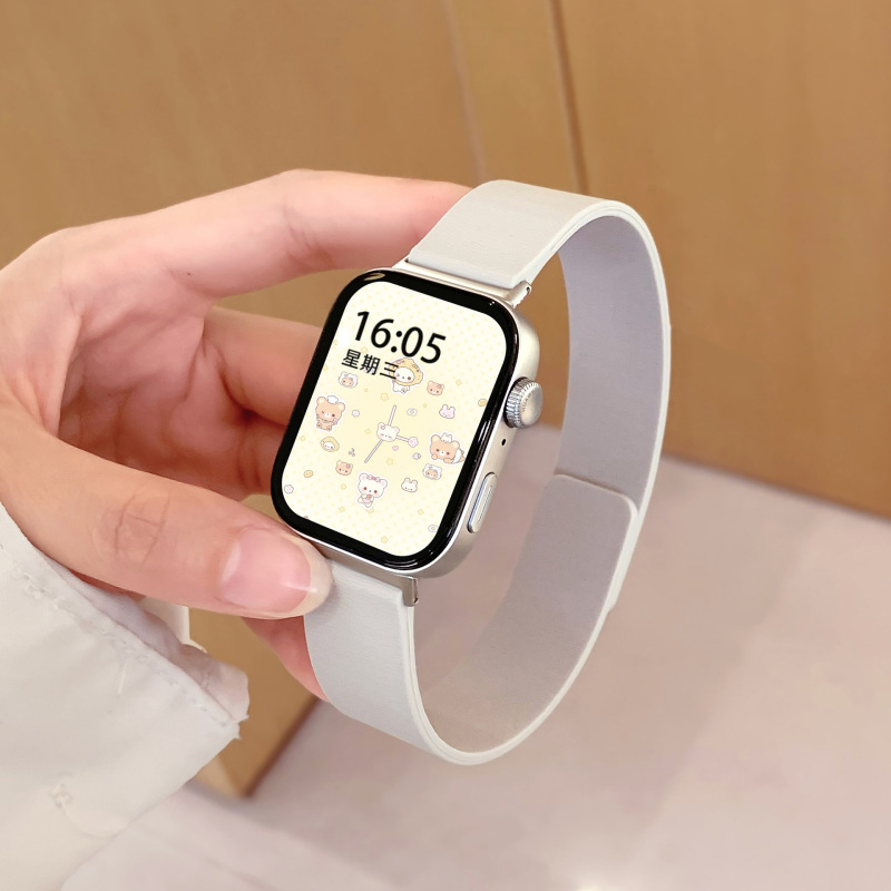 适用于小米手环9/8pro表带新款荔枝纹软磁吸红米watch4/5运动表带|undefined
