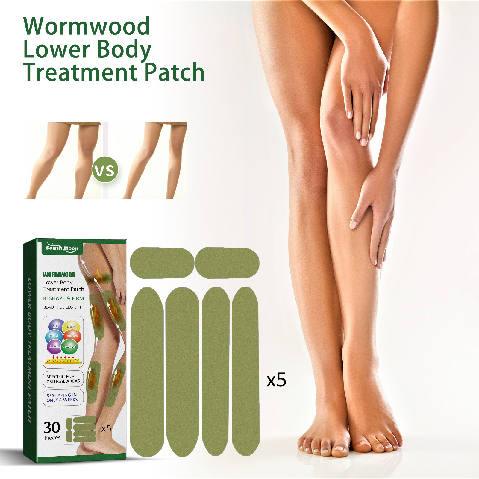 South Moon mugwort pat beautiful legs, lazy person shaping thighs, tightening leg muscles, and lifting_voghion.com