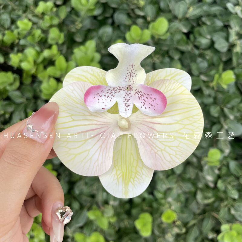3Dプリントフィルム胡蝶蘭シミュレーション単輪花頭手作り結婚お土産喜糖箱装飾diy靴花|undefined