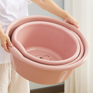Plastic Wash Basin Deepened Large Laundry Basin Extra Large Foot Basin Thickeneded and Heightened Baby Wash Basin