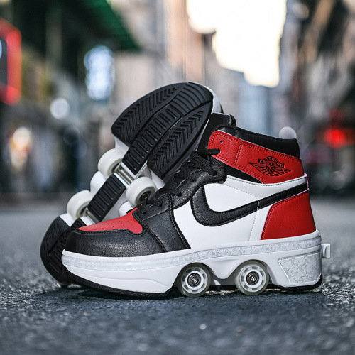 Overseas foreign trade children's running shoes for boys, LED light-up shoes, USB charging, children's outdoor sports, student skating shoes