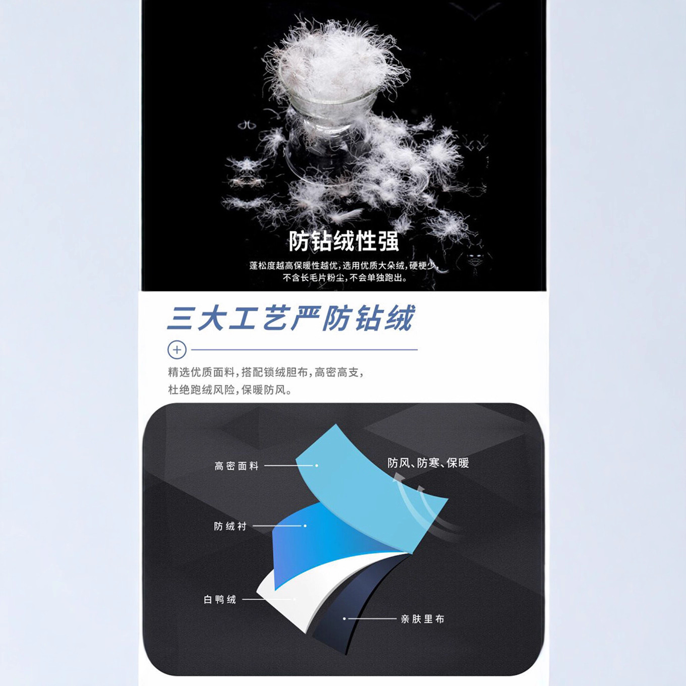 Chaqueta de Plumón para Hombre, Invierno 2025, Nueva, Gruesa, Cálida, Plumón de Pato Blanco, Chaqueta Informal con Degradado de Color, a la Moda