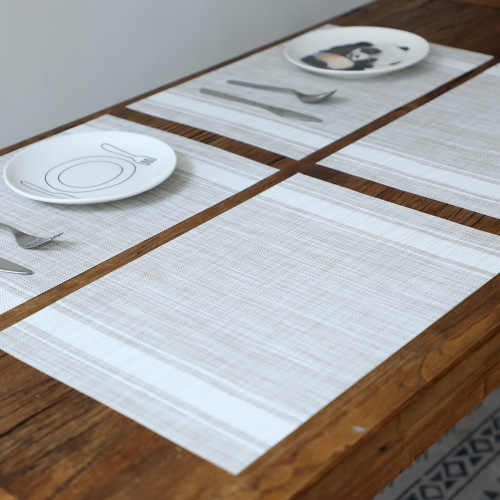 Crossgang Ins Nordic Creative Minimalist Table Mat Insulating PVC Plate Bowl Dining Mat Baking Children's Western Table Mat Wholesale