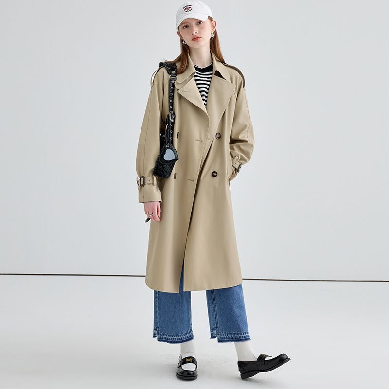 风衣外套女新款春秋中长款设计感小众大衣休闲小个子|undefined
