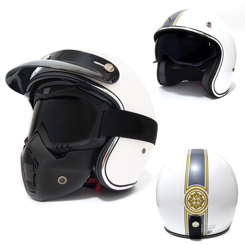 밝은 흰색 쪽모이 세공 + 마스크