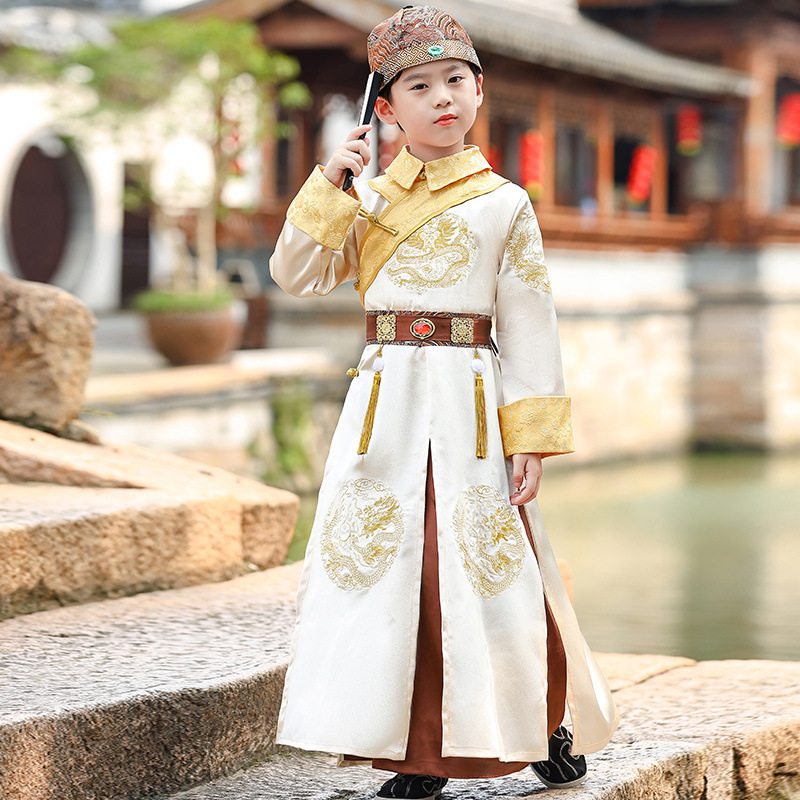 Hanfu children Qing Dynasty Manchu elder brother costume boy ancient…