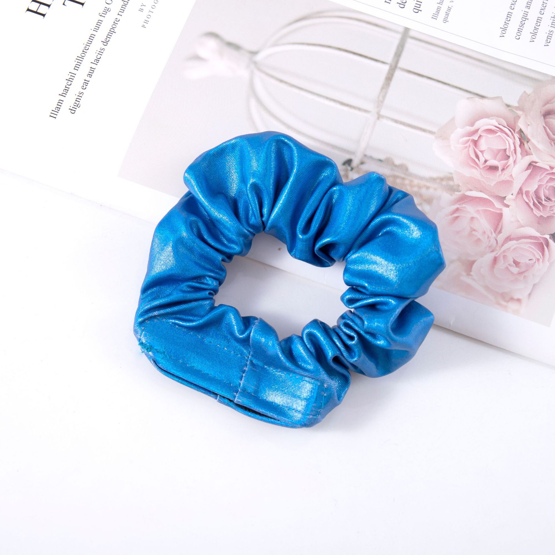 Simple Style Solid Color Cloth Handmade Hair Tie 1 Piece display picture 12